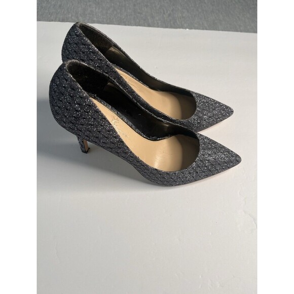 Jessica Simpson Women’s Pointed Toe Classic Pumps Size 8,5 Black Gray Silver - Picture 2 of 6